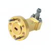 Product Image 1 - WR-15 to 1.0mm Female, Waveguide to Coax Adapter, Right Angle Design, 50 GHz to 75 GHz, UG385/U Flange