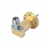 Product Image 1 - WR-15 Waveguide to 1.85mm Female,Waveguide to Coax Adapter,  Right Angle Design, 50 GHz to 67 GHz, UG385/U Flange Product Image 1 - WR-15 Waveguide to 1.85mm Female,Waveguide to Coax Adapter,  Right Angle Design, 50 GHz to 67 GHz, UG385/U Flange