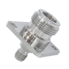 Product Image 1 - N Female to SMA Female 4-Hole Precision Adapter - DC to 18 GHz - VSWR 1.15:1