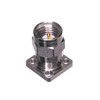 Product Image 1 - SMA Male Connector 4 Hole .375" Square Flange - Accepts .036 Pin Dia., tested to 27 GHz