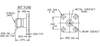 Data Sheet - 2.92mm Female Connector 4 Hole .500" Square Flange - Accepts .009 Pin Dia., tested to 40 GHz Data Sheet - 2.92mm Female Connector 4 Hole .500" Square Flange - Accepts .009 Pin Dia., tested to 40 GHz