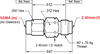 Data Sheet - SSMA Male to 2.4mm  Female Adapter - 40 GHz