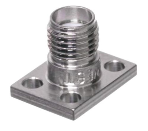 Main Image - SMA Female Connector 4 Hole .500" x .375" Flange - Accepts .018 Pin Dia. Main Image - SMA Female Connector 4 Hole .500" x .375" Flange - Accepts .018 Pin Dia.