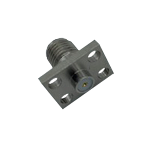 Main Image - SMA Jack 4 Hole Double Female .500" x .375" Flange - Accepts .013 Pin Dia.