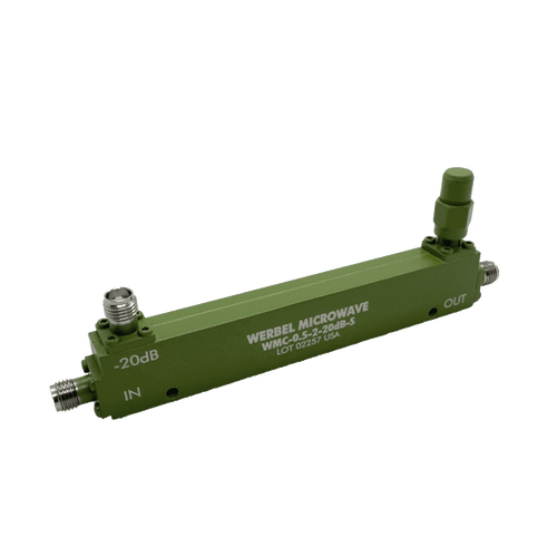 Main Image - Directional Coupler 20 dB SMA Female, 0.5 to 2 GHz (WMC-0.5-2-20dB-S) Main Image - Directional Coupler 20 dB SMA Female, 0.5 to 2 GHz (WMC-0.5-2-20dB-S)