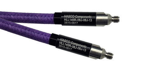 Main Image - HLL145R Low Loss, Phase Stable, Flexible Cable Series with 0.8mm Female to 0.8mm Female Connectors - 145 GHz