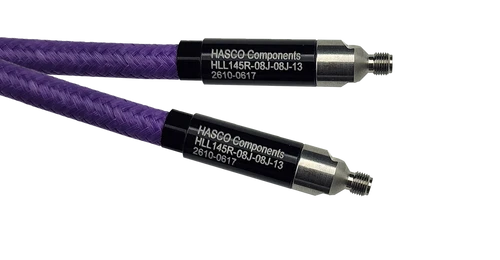 Main Image - HLL145R Low Loss, Phase Stable, Flexible Cable Series with 0.8mm Female to 0.8mm Female Connectors - 145 GHz