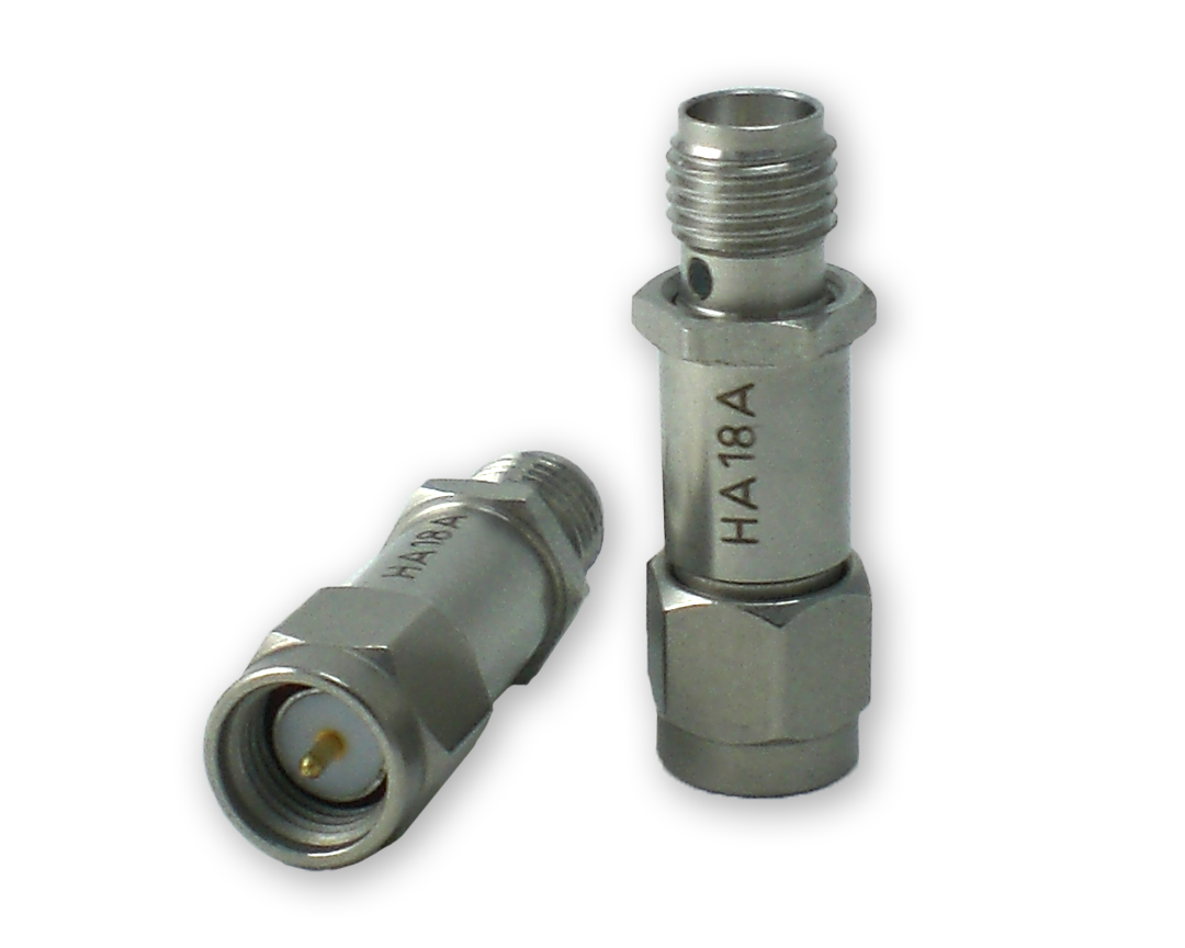 Product Image 1 - 12 dB - Fixed Attenuator SMA Male To SMA Female Up To 18 GHz Rated To 2 Watts With Passivated Stainless Steel Body