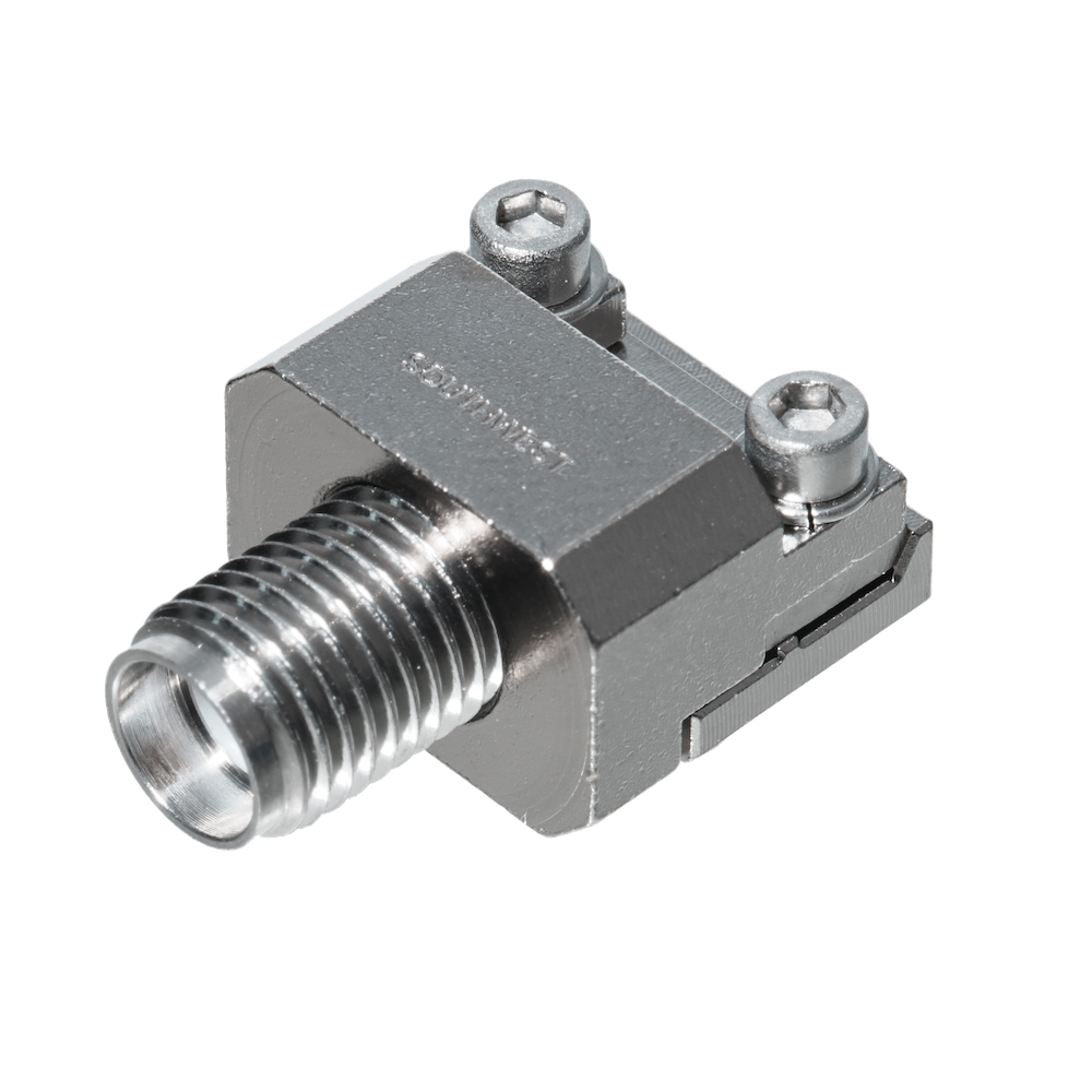 Product Image 1 - 292-07A-12, SMA Female End Launch Connector - Standard Block (.500) Thread-In