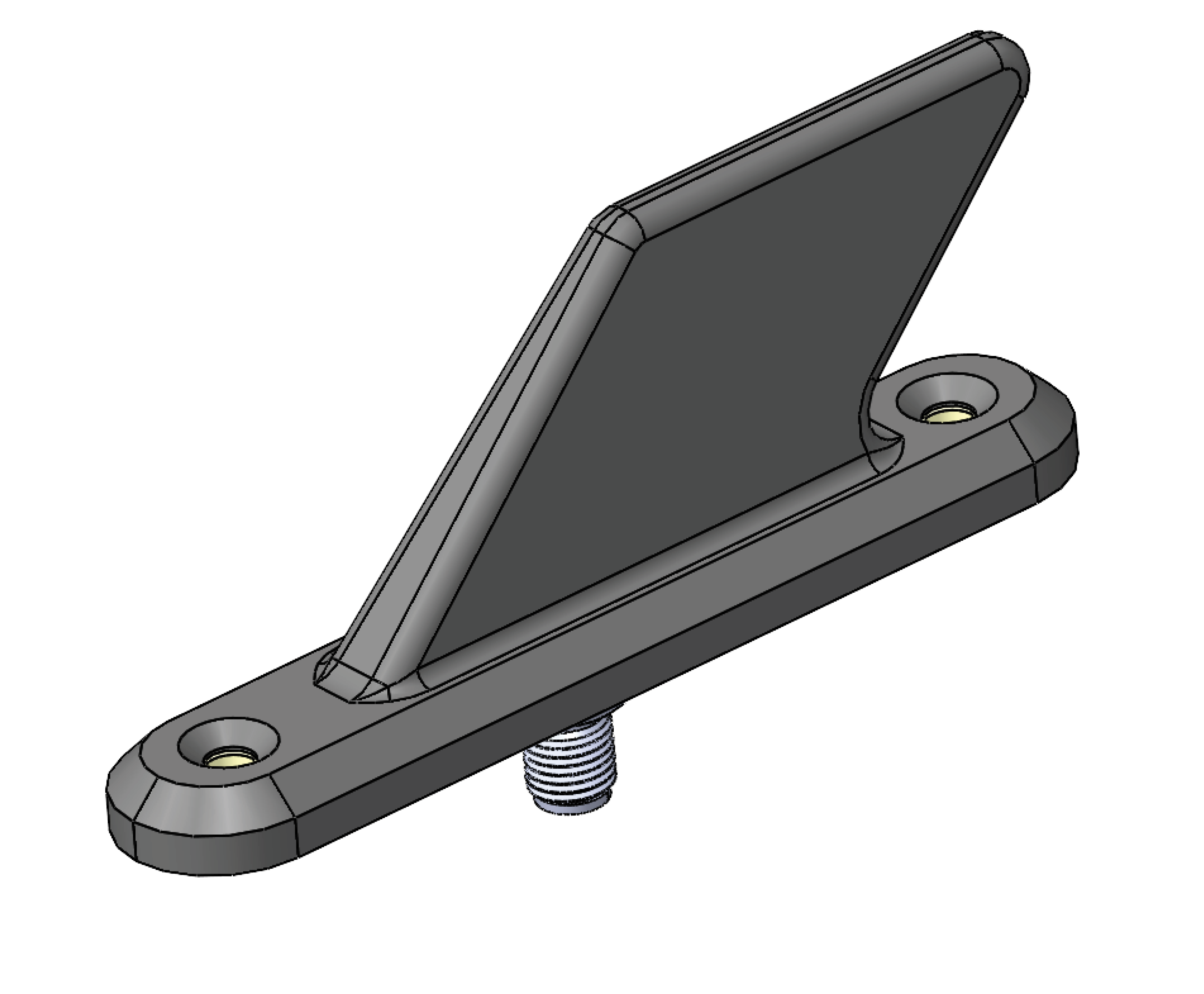 Product Image 1 - SMA Female Dual Band Blade Antenna, S-Band (2.20 - 2.50 GHz), C-Band (4.40 - 4.49 GHz), 2-Hole