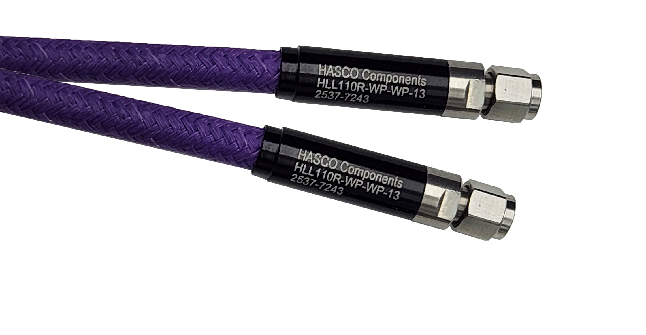 Product Image 1 - HLL110R Low Loss Ruggedized Cable Series with 1.0mm Male to 1.0mm Male Connectors, 13 inch - 110 GHz