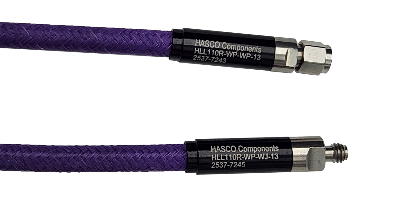 Product Image 1 - HLL110R Low Loss Ruggedized Cable Series with 1.0mm Male to 1.0mm Female Connectors, 36 inch - 110 GHz