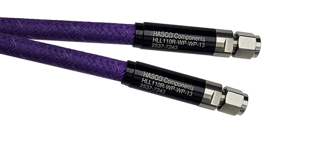 Product Image 1 - HLL110R Low Loss Ruggedized Cable Series with 1.0mm Male to 1.0mm Male Connectors, 48 inch - 110 GHz