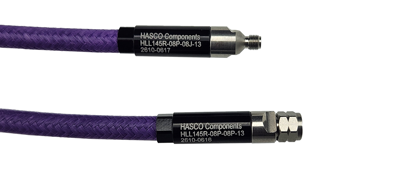 Product Image 1 - HLL145R Low Loss, Phase Stable, Flexible Cable Series with 0.8mm Male to 0.8mm Female Connectors, 16 inch - 145 GHz
