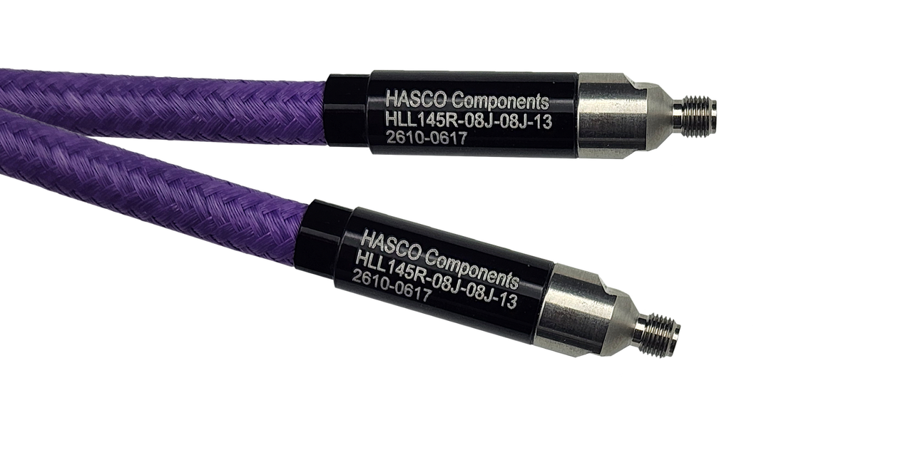 Product Image 1 - HLL145R Low Loss, Phase Stable, Flexible Cable Series with 0.8mm Female to 0.8mm Female Connectors, 18 inch - 145 GHz