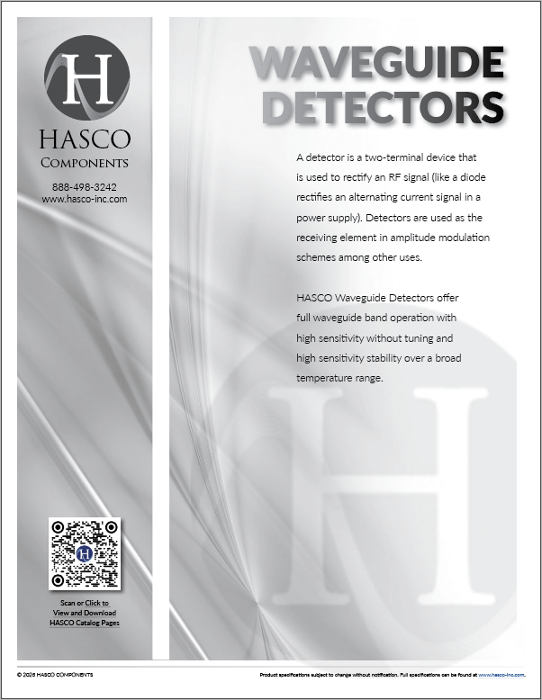 Waveguide Detectors Catalog