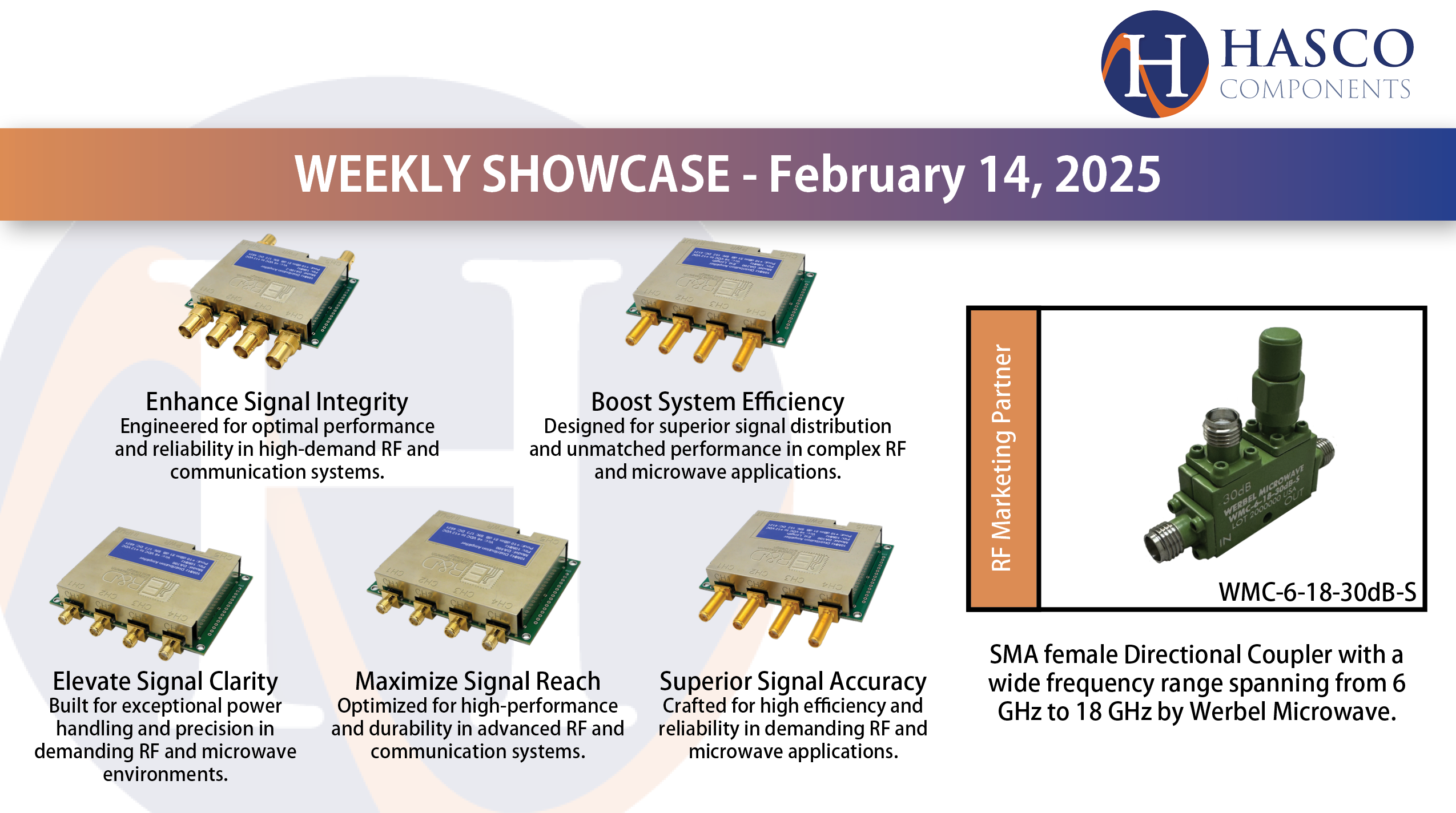 Weekly Showcase: Esterline Research and Design's RF Distribution Amplifiers