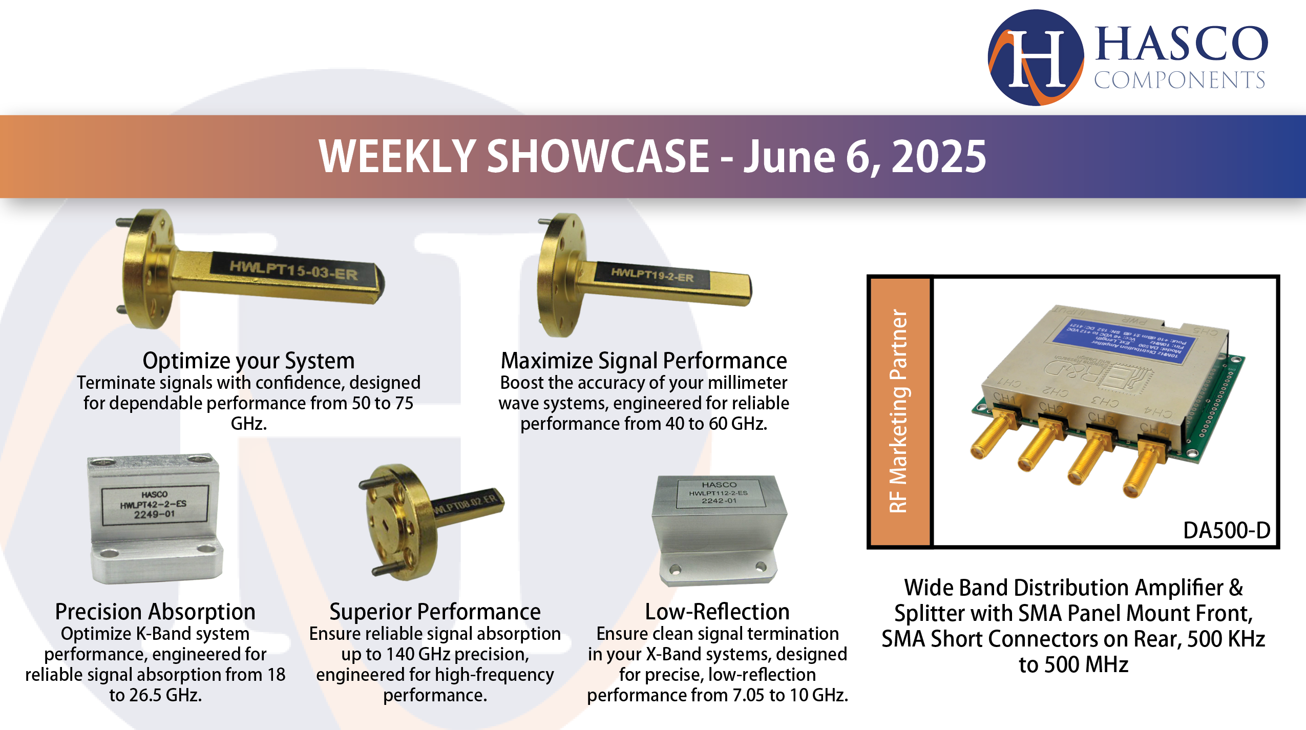 Weekly Showcase: Engineered for Accuracy: Explore Our Line of Waveguide Low Power Terminations Weekly Showcase: Engineered for Accuracy: Explore Our Line of Waveguide Low Power Terminations