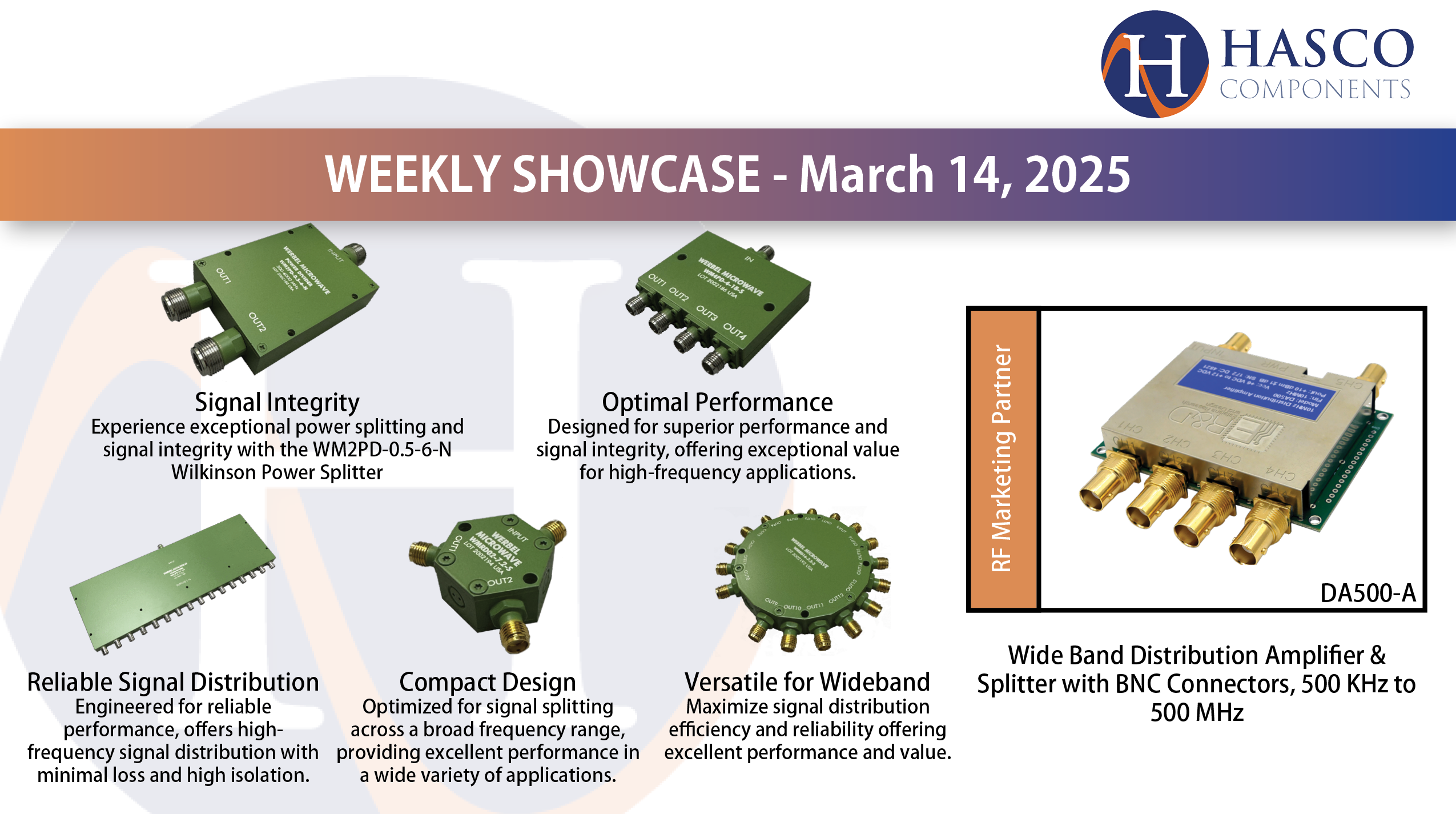 Weekly Showcase: Werbel Microwave's Power Dividers: Key Components for High-Performance Systems