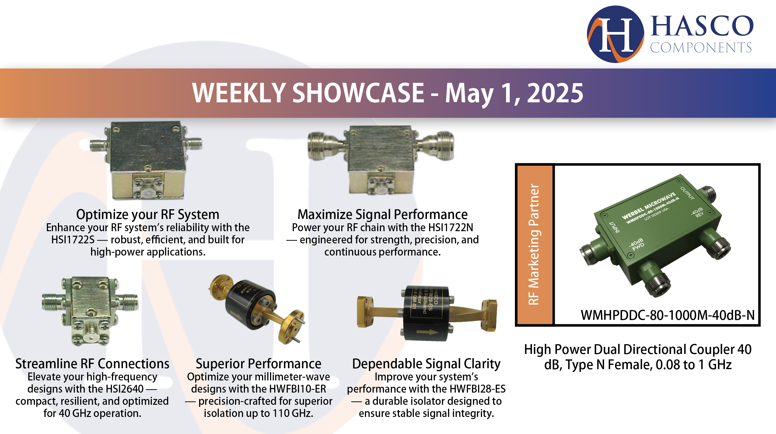 Weekly Showcase: Coaxial & Waveguide Isolators - HASCO's Precision Solutions Weekly Showcase: Coaxial & Waveguide Isolators - HASCO's Precision Solutions
