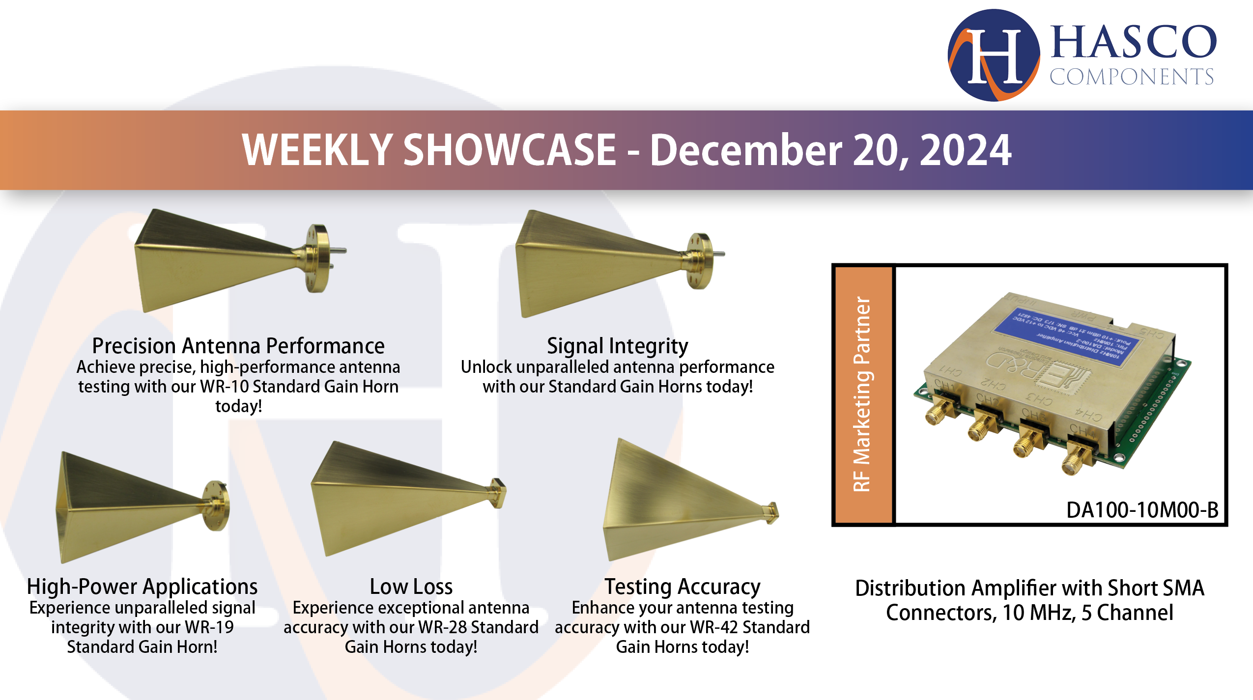 Weekly Showcase: Standard Gain Horn Antennas: Enhancing RF Performance Across Aerospace, Defense, and Telecommunications Weekly Showcase: Standard Gain Horn Antennas: Enhancing RF Performance Across Aerospace, Defense, and Telecommunications