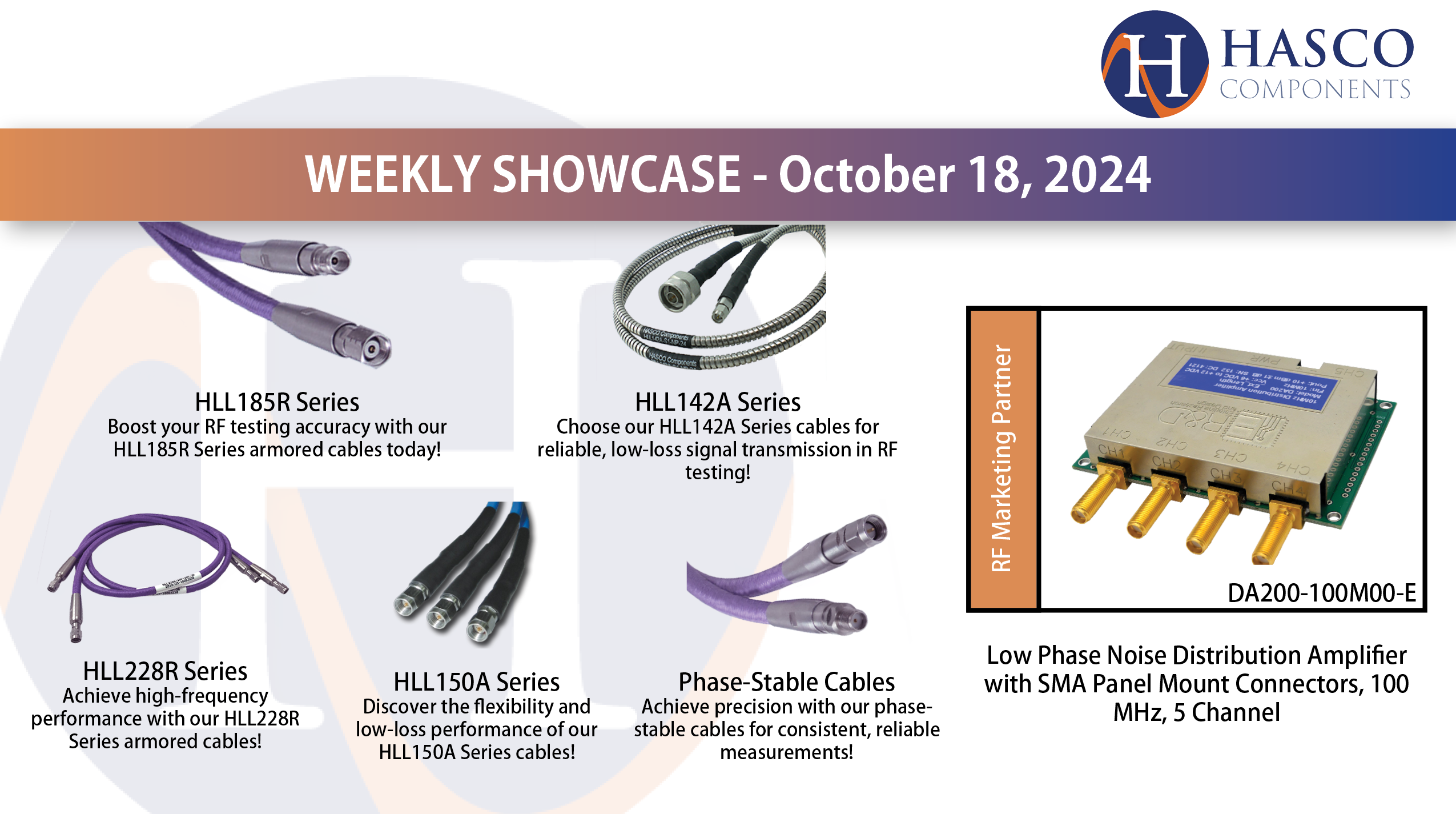 Weekly Showcase: Discover High-Frequency Performance with Our Cable Assemblies! Weekly Showcase: Discover High-Frequency Performance with Our Cable Assemblies!