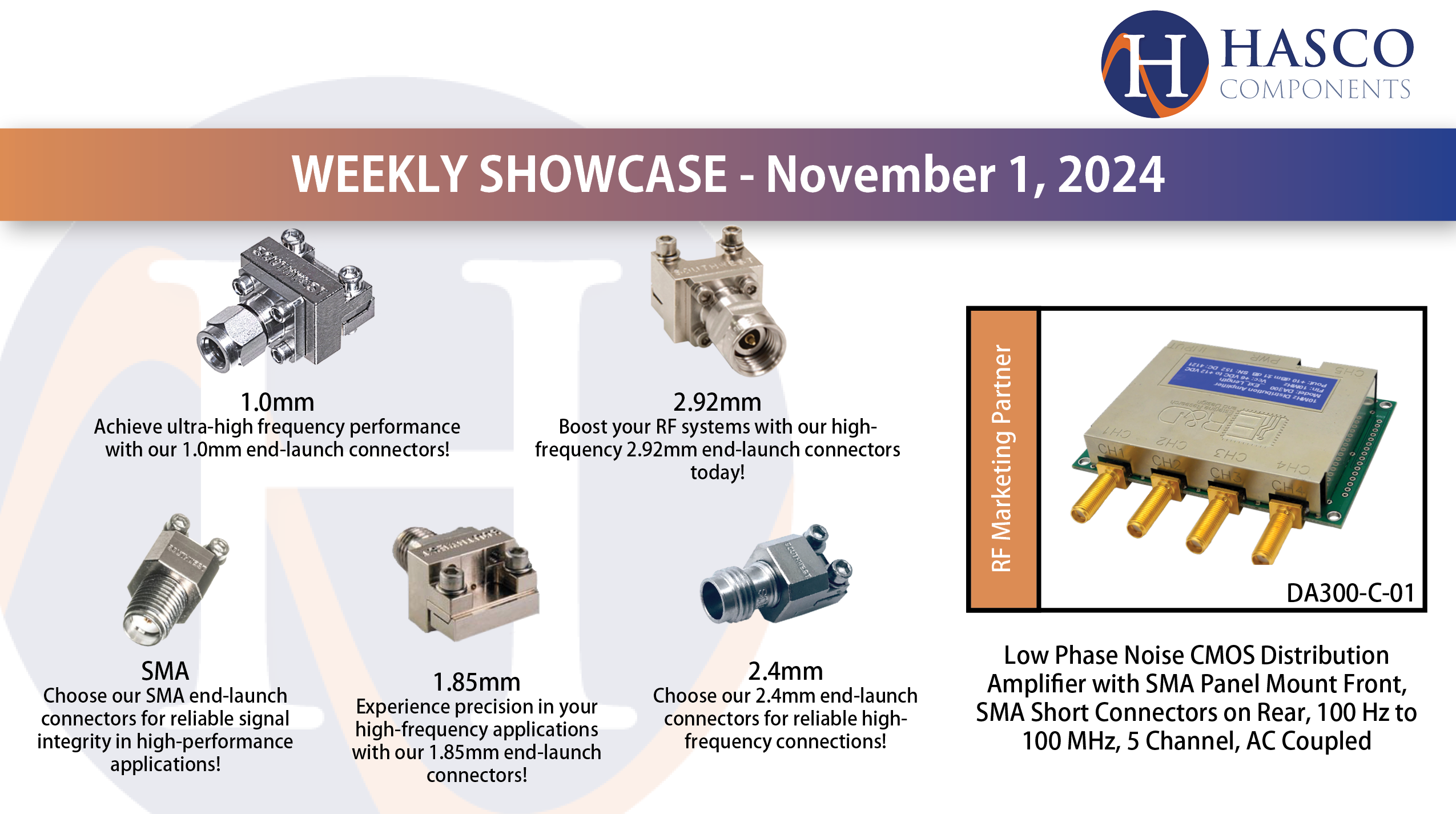 Weekly Showcase: Maximize Signal Integrity with Our End-Launch Connectors!