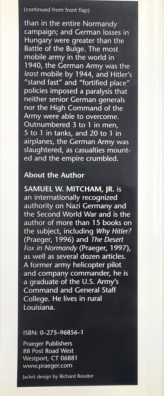 Crumbling Empire: The German Defeat In The East, 1944 - Sarco, Inc