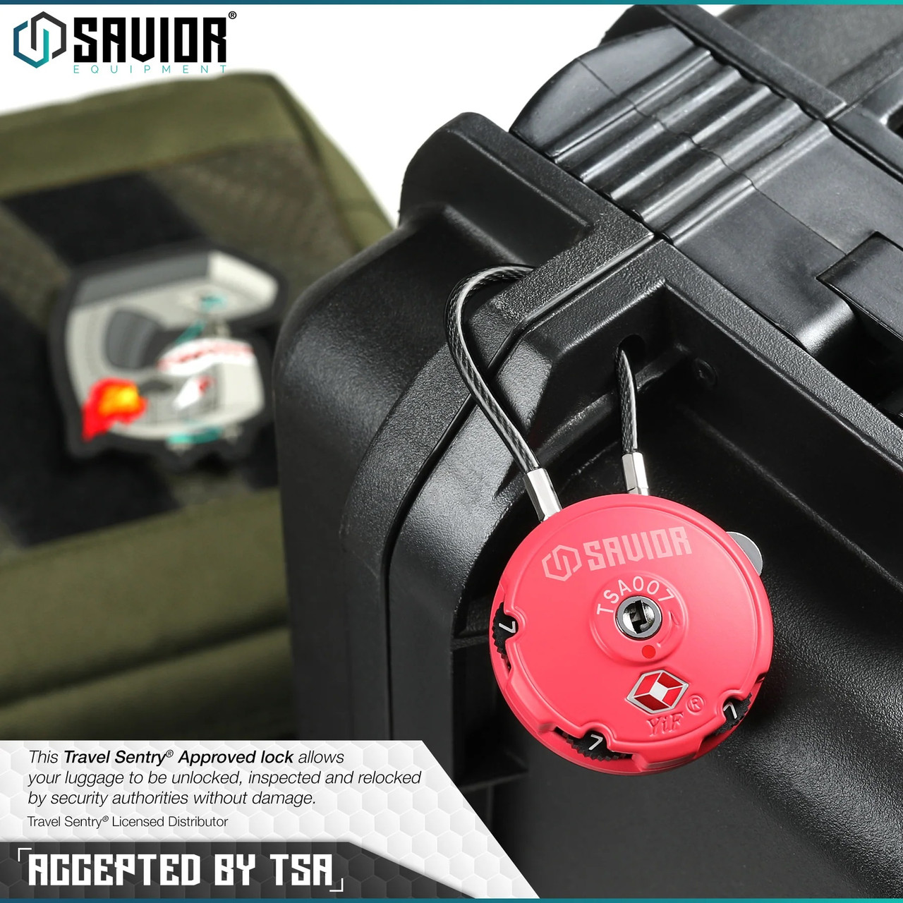 Savior Rifle Rack Lock Savior Equipment 3-Digit Cable Lock - SARCO, Inc