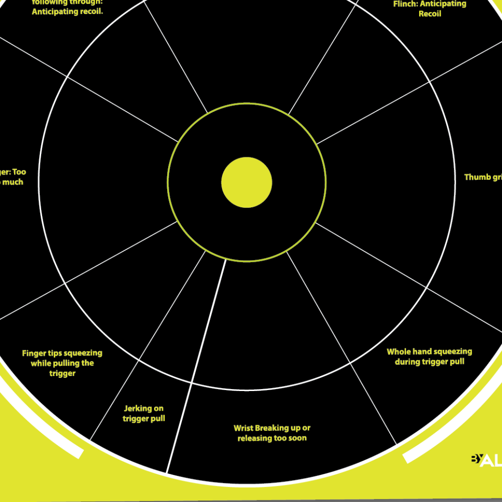 EZ Aim PullNShoot Splash Reactive Paper Shooting Targets, Handgun