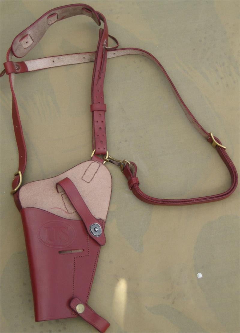 U.S. M7 Left Handed Shoulder Holster, Russet Brown - SARCO, Inc 