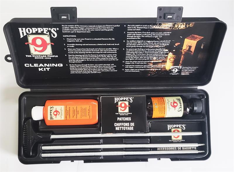 Hoppe's No. 9 Cleaning Kit with Aluminum Rod, .30.32 Caliber, 8mm