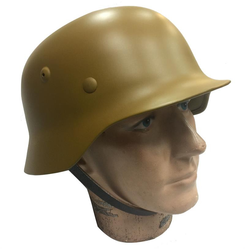 German M35 Helmet WWII, Afrika Korps Tan - SARCO, Inc