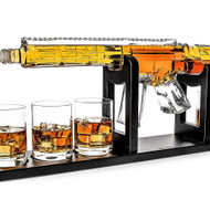 AR15 Gun Decanter Set 1000 ml & 4 12oz Bullet Glasses AR15 Gun Decanter Set 1000 ml & 4 12oz Bullet Glasses