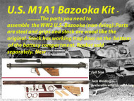 U.S. M1A1 Bazooka Project Parts Kit Complete U.S. M1A1 Bazooka Project Parts Kit Complete