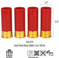 Shotgun Shell Style Shot Glass