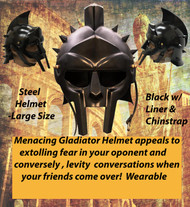 Black Gladiator Helmet w/Liner