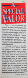 A Special Valor: The U.S. Marines and the Pacific War