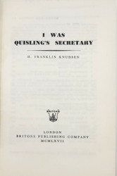 I Was Quisling's Secretary
