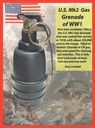 U.S. MK2 Gas Grenade of WW1