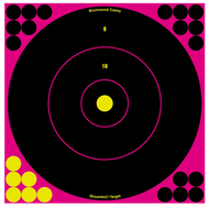 Birchwood Casey Shoot-N-C Reactive Self-Adhesive 12" Targets - Black/Pink, 5 Targets