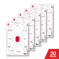 Ruger® Paper Shooting Targets, Handgun Trainer, 12"W x 18"H, 20-Targets Per Pack Ruger® Paper Shooting Targets, Handgun Trainer, 12"W x 18"H, 20-Targets Per Pack