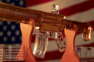 AR-15 Glass Decanter with 2nd Amendment Whiskey Glasses