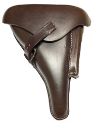 Luger P08 Hardshell Pistol Holster Dark Brown