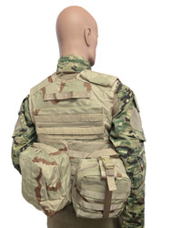 Desert Assault Vest w/ Pouches  XL size