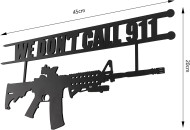 Metal No Trespassing Sign "We Don't Call 911" Metal No Trespassing Sign "We Don't Call 911"