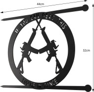 Metal No Trespassing Sign "You're in Range" Metal No Trespassing Sign "You're in Range"