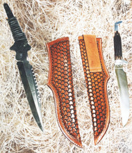 Tooled Dragon Scale Scabbard Tooled Dragon Scale Scabbard