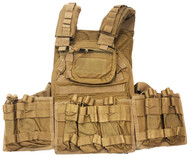 Coyote Assault Vest/Plate Carrier  w/Pouches Type 2