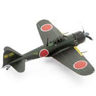 3D Metal Kits - Mitsubishi Zero Fighter plane - Color